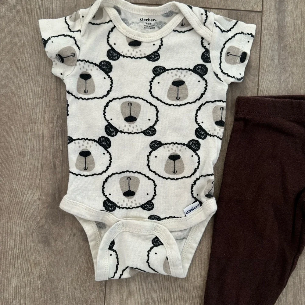 Carter’s baby boy bear matching outfit set 3 months Guc So adorable